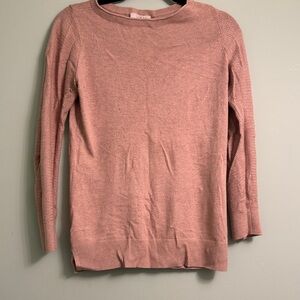 Women’s LOFT Outlet, Beige Taupe Long Sleeve Fitted Sweater, Extra Small Petite